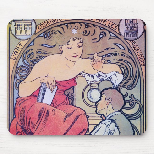 Mousepad Alphonse Mucha (Frente)