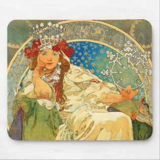 Mousepad Alphonse Mucha Art Nouveau Princess Hyacinth