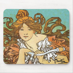 Mousepad Alphonse Mucha - ciclos Perfecta