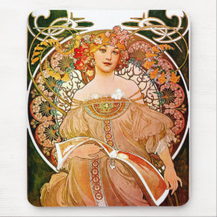 Mousepad Alphonse Mucha Dreaming (Reverie)