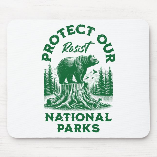 Mousepad Alt Us National Park Resist Service (Frente)