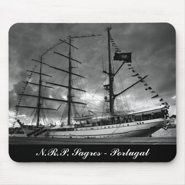 Mousepad alto português do navio (Frente)