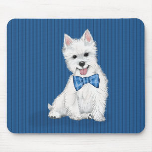 Mousepad Altura Oeste, Placa de Mouse de Terrier Branco, Ad