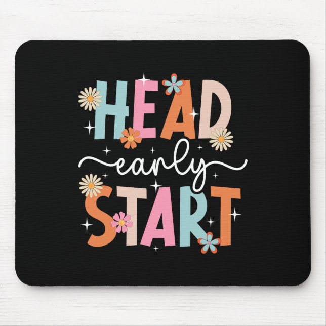 Mousepad Aluno do Early Head Start Primeiro Dia do Head Sta (Frente)