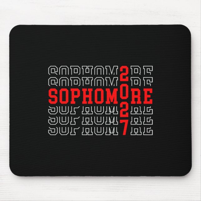 Mousepad Aluno do segundo ano 2027 Volta às Aulas Primeiro  (Frente)