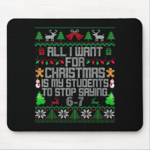 Mousepad Alunos Dizendo 6-7 67 Seis Sete Diversão Professor