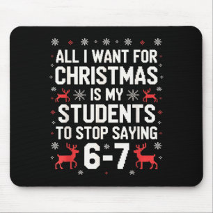 Mousepad Alunos Dizendo 6-7 67 Seis Sete Professor Divertid