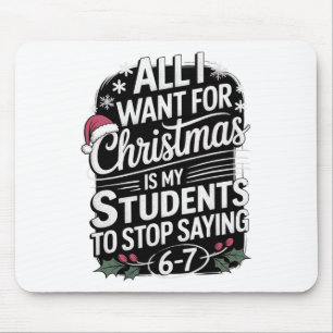 Mousepad Alunos engraçados dizendo 6-7 67 Seis Sete Profess