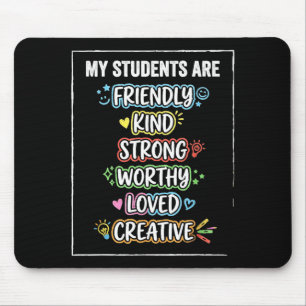 Mousepad Alunos engraçados são gentis força conscientização