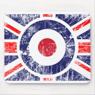 Mousepad Alvo BRITÂNICO Union Jack de Mods do alvo de
