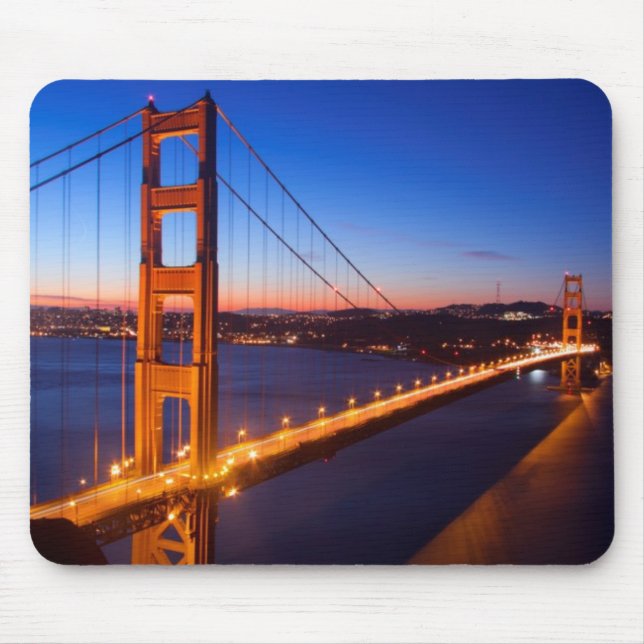 Mousepad Alvorecer sobre a ponte de San Francisco e de (Frente)