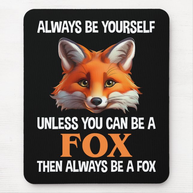 Mousepad Always Be Yourself Unless You Can Be A Fox (Frente)