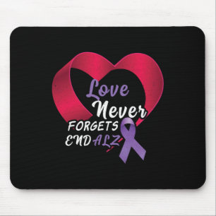 Mousepad Alzheimer Final de Alzheimer de ponta roxa Sensibi