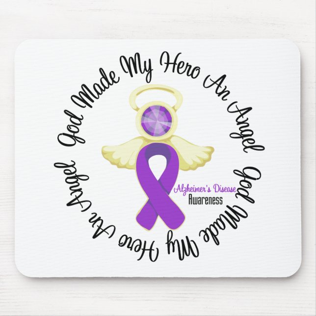 Mousepad Alzheimers Doença Que Deus Fez Do Meu Herói Um Anj (Frente)