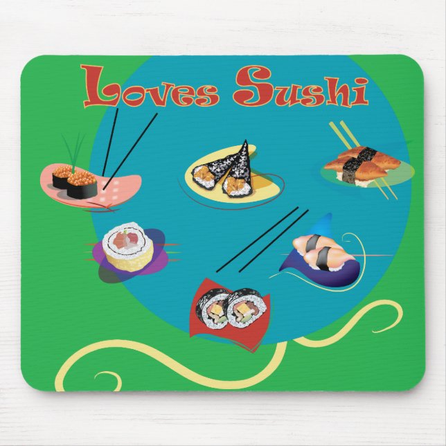 Mousepad Ama o sushi (Frente)
