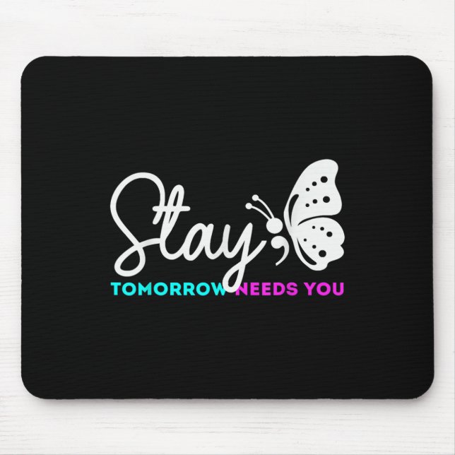Mousepad Amanhã Precisa De Suicídio De Saúde Mental (Frente)