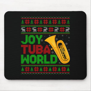 Mousepad Amante da Música Mundial Joy Tuba Xmas Tuba Natal