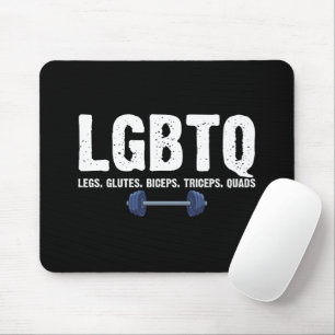 Mousepad Amante de academia LGBTQ Pernas Glúteos Bíceps Trí