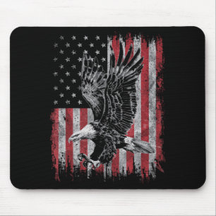 Mousepad Amante de Águia Careca 4 de Julho Patriótico EUA