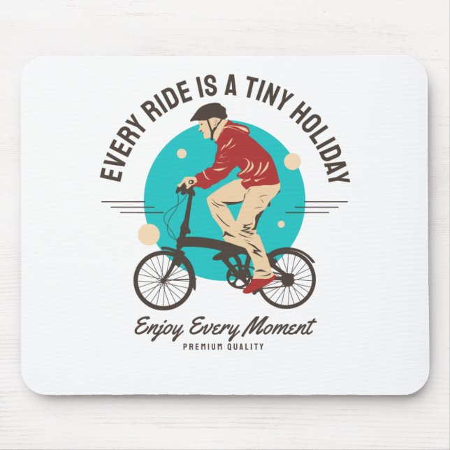 Mousepad Amante de Bicicleta - Aproveite Cada Momento (Frente)