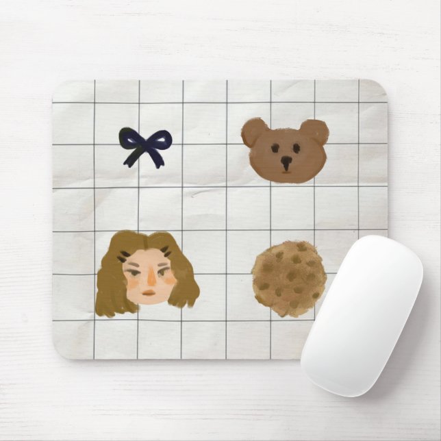 Mousepad amante de biscoitos (Com mouse)