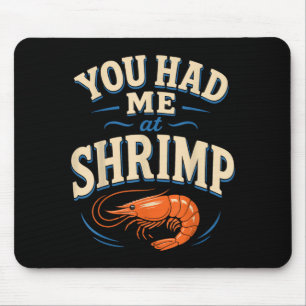 Mousepad amante de camarão cajun frutos do mar