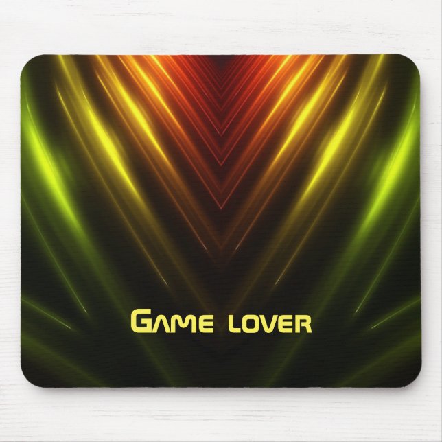 Mousepad amante de espaço do abstrato gamer (Frente)