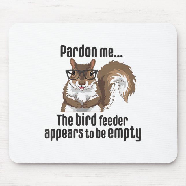 Mousepad Amante de Esquilo Fofo Com Licença O Comedouro de  (Frente)