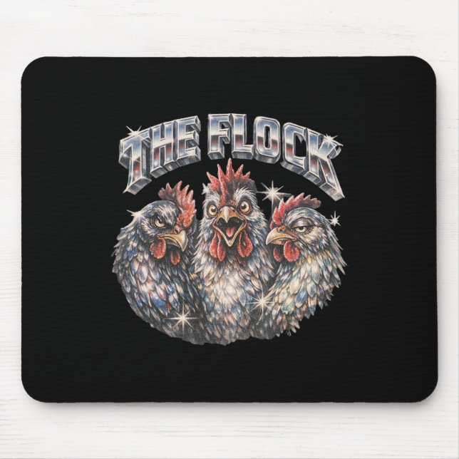 Mousepad Amante de frango de quintal dos anos 80 Heavy-meta (Frente)