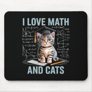 Mousepad Amante de Gato de Matemática Professor de Matemáti