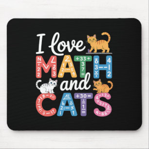 Mousepad Amante de Gato de Matemática Professor de Matemáti
