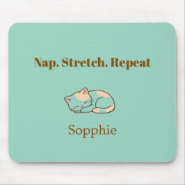 Mousepad Amante de Gatos Fofo Elegante Na Moda Sofisticado 