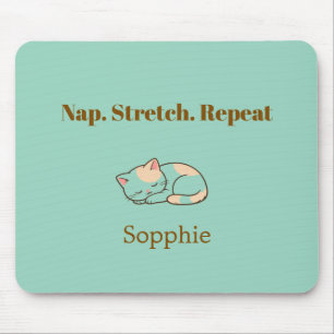 Mousepad Amante de Gatos Fofo Elegante Na Moda Sofisticado