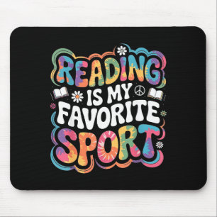 Mousepad Amante de livro engraçado gravata tingir groovy le