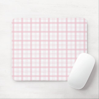 Mousepad Amante de Papelaria Xadrez Rosa