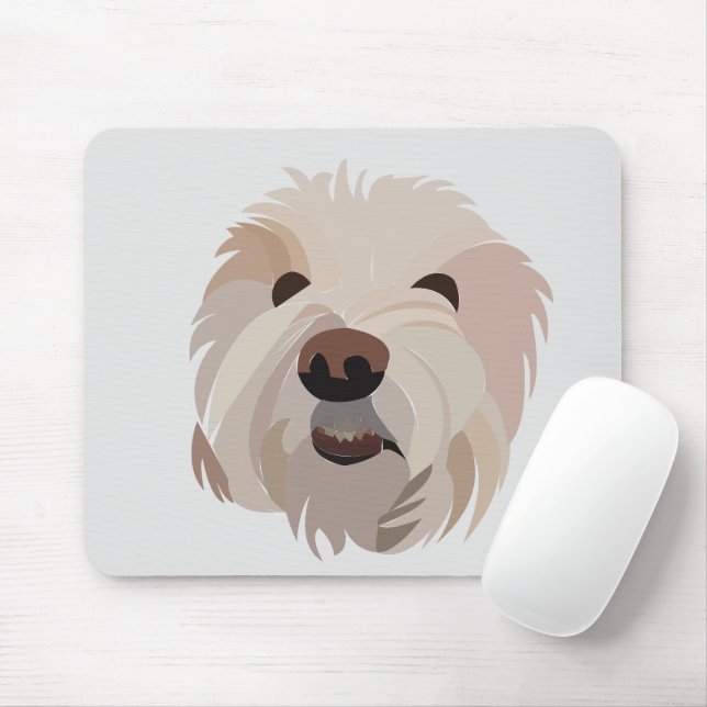Mousepad Amante do Cão Bichon Frise Bichon Frise (Com mouse)