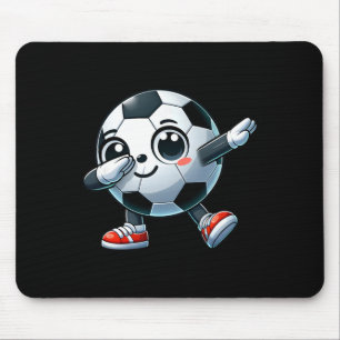 Mousepad Amante do Futebol Dabbing Fofinho Crianças Meninos