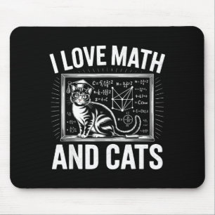Mousepad Amante do Gato de Matemática Professor de Matemáti