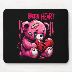 Mousepad Amante Perdedor Gotejamento Dor Coração Quebrado D