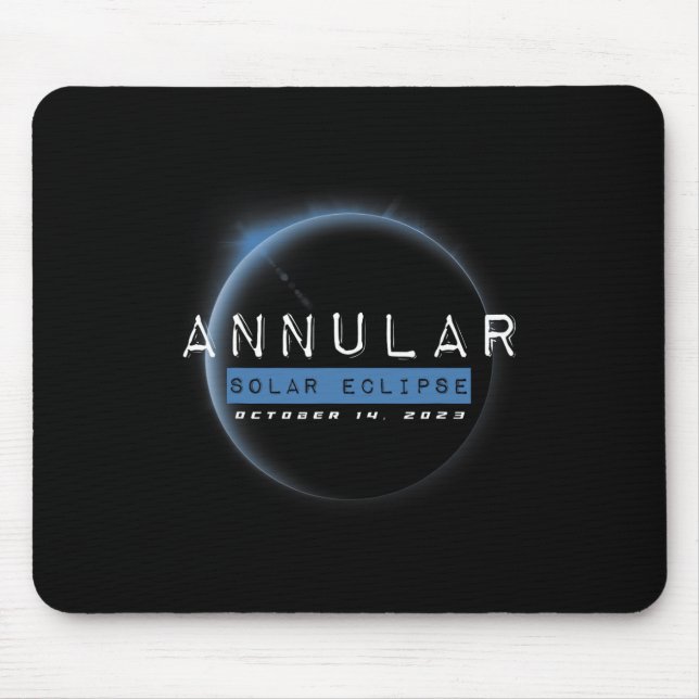 Mousepad Amantes da Astronomia de outubro do Eclipse Solar  (Frente)