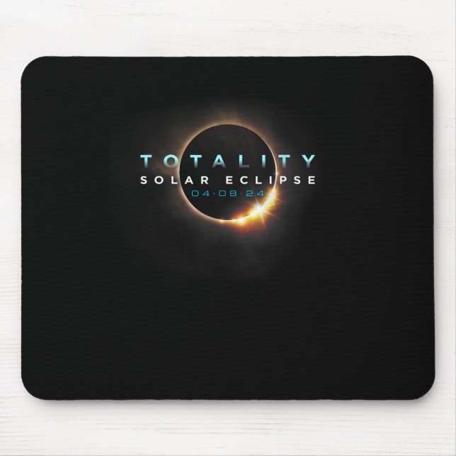 Mousepad Amantes da Astronomia! Total do Eclipse Solar 2024 (Frente)