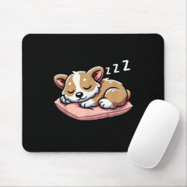 Mousepad Amantes de Animais Adoráveis e Fofos que Dormem Co