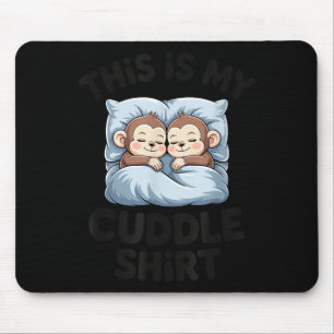 Mousepad Amantes de Macaco Bebê Fofo Isso É Meu Abraço
