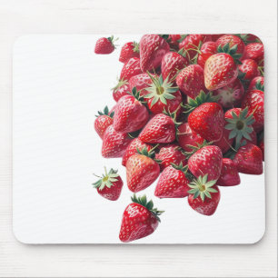 Mousepad Amantes de Morango - Fruta puntiforme espalhada