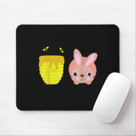 Mousepad Amantes de os animais De Coelho Engraçado E Engraç