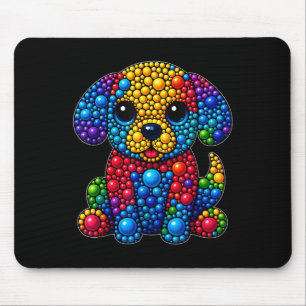 Mousepad Amantes de os animais Engraçados Bolinhas Feliz Di