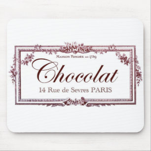 Mousepad Amantes do chocolate…. ame esta arte do francês