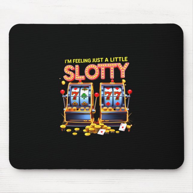 Mousepad Amantes do Jogo Máquina Caça-Níqueis Sortuda Cassi (Frente)