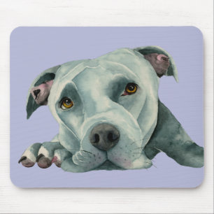 Mousepad Amantes do pitbull da arte do cão