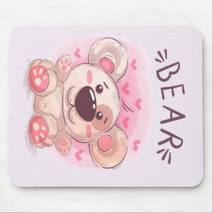 Mousepad Amantes do Urso de Teddy   Presente Para Crianças